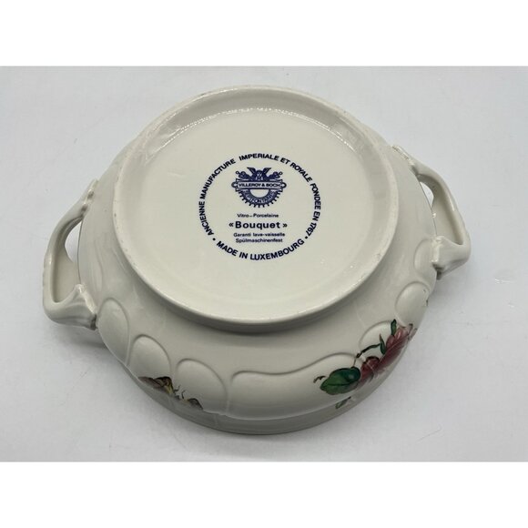 Villeroy & Boch Bouquet Covered Serving Bowl Vintage Serve Ware Bakeware 8 Inch - Picture 7 of 16